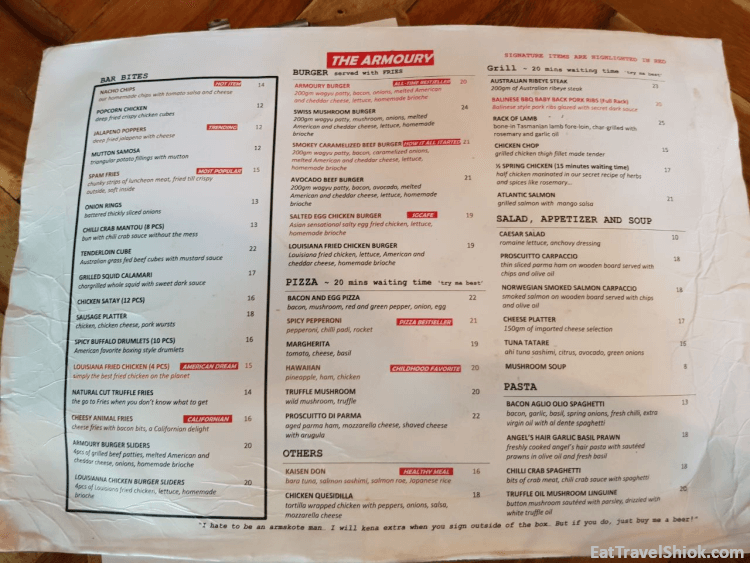 The Armoury Craft Beer Bar (Weekend Steak Buffet) (Beach Road) Eat+Travel=Shiok!